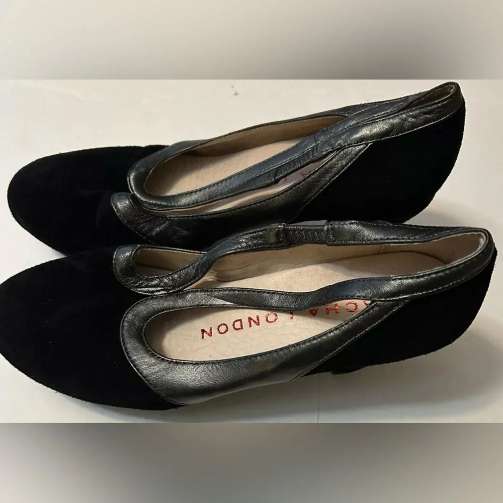 Sacha London Black leather & Suede
Sherry Pumps Shoes Womens
Size 7